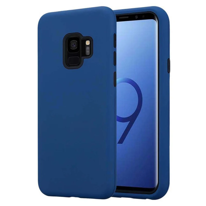 Cadorabo Hülle kompatibel mit Samsung Galaxy S9 Hybrid Schutzhülle mit TPU Silikon Innenseite und 2teiliger Kunststoff Außenseite