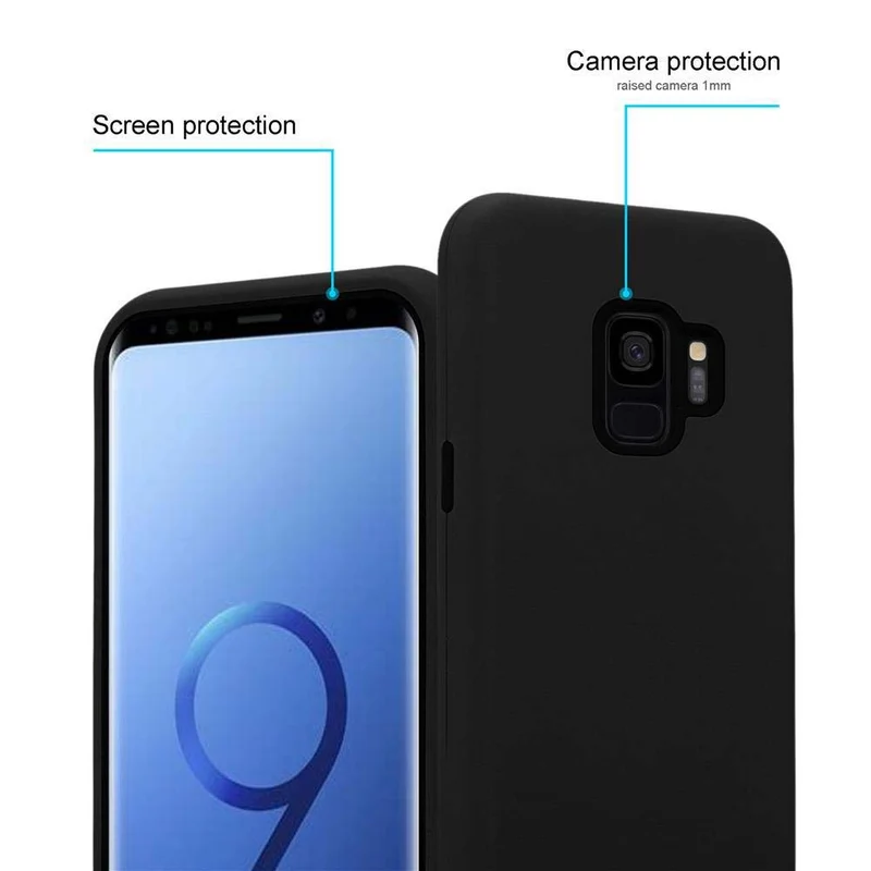 Cadorabo Hülle kompatibel mit Samsung Galaxy S9 Hybrid Schutzhülle mit TPU Silikon Innenseite und 2teiliger Kunststoff Außenseite