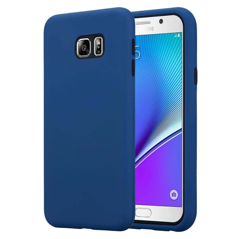 Cadorabo Hülle kompatibel mit Samsung Galaxy NOTE 5 Hybrid Schutzhülle mit TPU Silikon Innenseite und 2teiliger Kunststoff Außenseite
