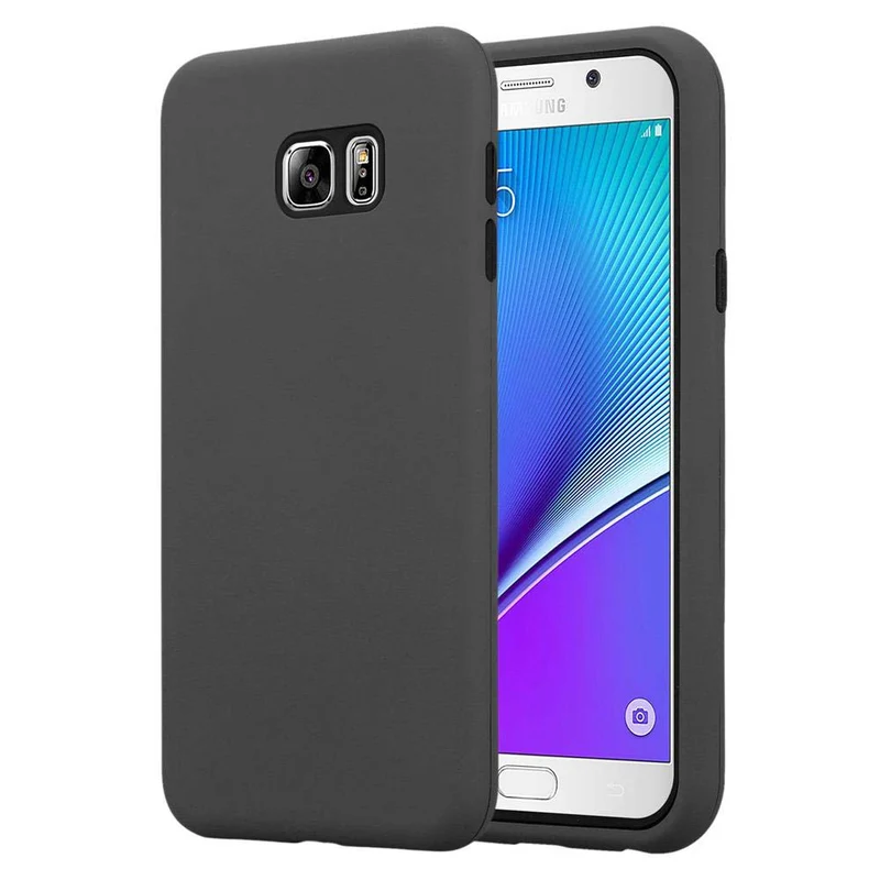 Cadorabo Hülle kompatibel mit Samsung Galaxy NOTE 5 Hybrid Schutzhülle mit TPU Silikon Innenseite und 2teiliger Kunststoff Außenseite