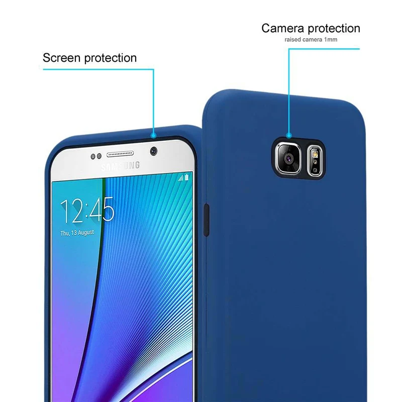 Cadorabo Hülle kompatibel mit Samsung Galaxy NOTE 5 Hybrid Schutzhülle mit TPU Silikon Innenseite und 2teiliger Kunststoff Außenseite