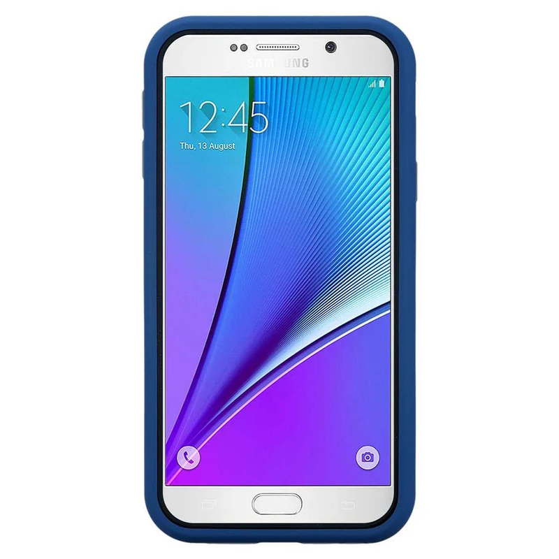 Cadorabo Hülle kompatibel mit Samsung Galaxy NOTE 5 Hybrid Schutzhülle mit TPU Silikon Innenseite und 2teiliger Kunststoff Außenseite