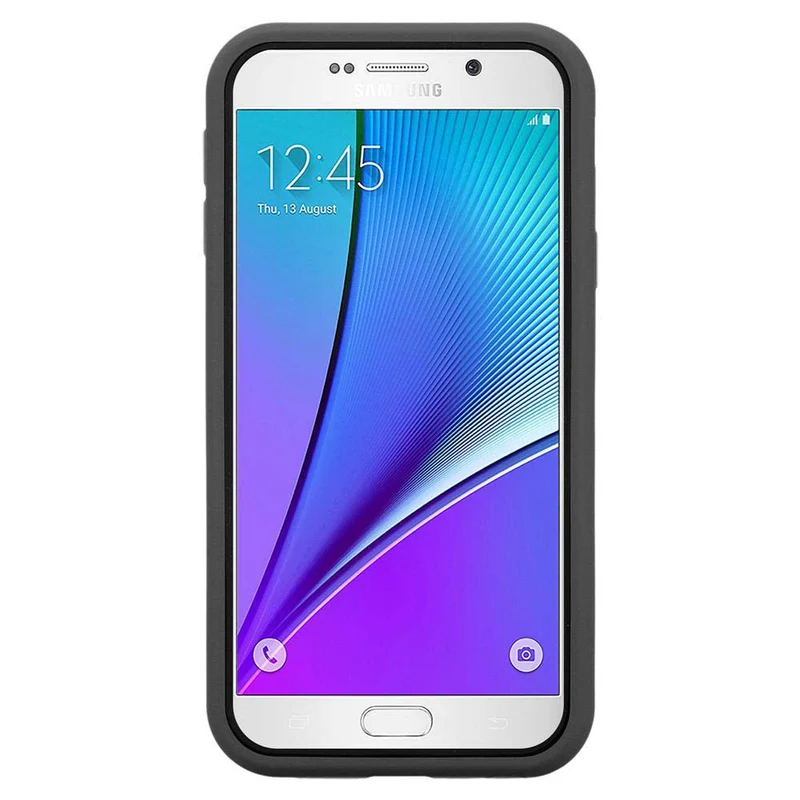 Cadorabo Hülle kompatibel mit Samsung Galaxy NOTE 5 Hybrid Schutzhülle mit TPU Silikon Innenseite und 2teiliger Kunststoff Außenseite