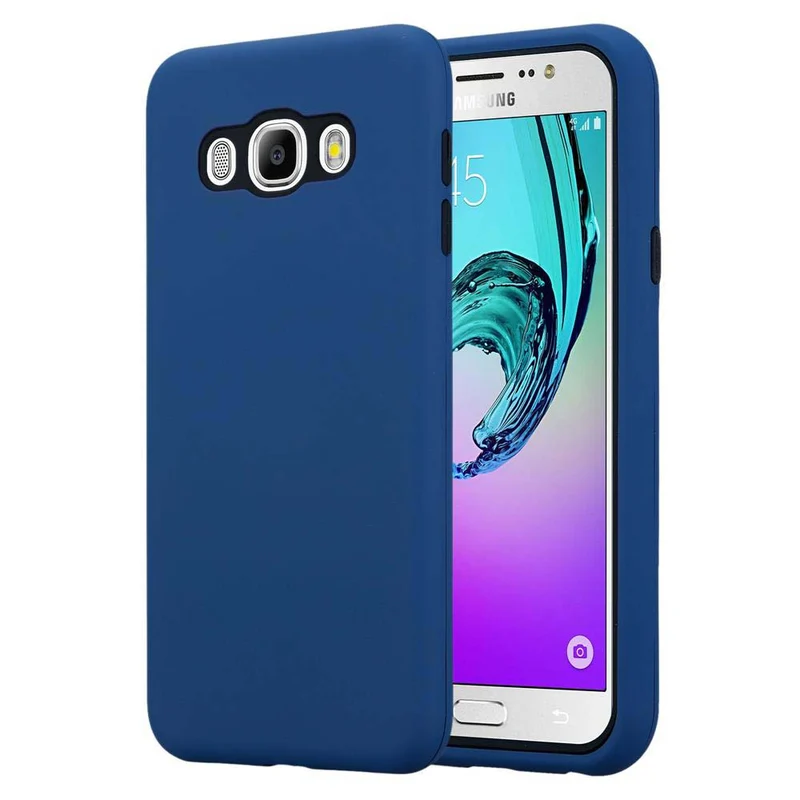 Cadorabo Hülle kompatibel mit Samsung Galaxy J7 2016 Hybrid Schutzhülle mit TPU Silikon Innenseite und 2teiliger Kunststoff Außenseite