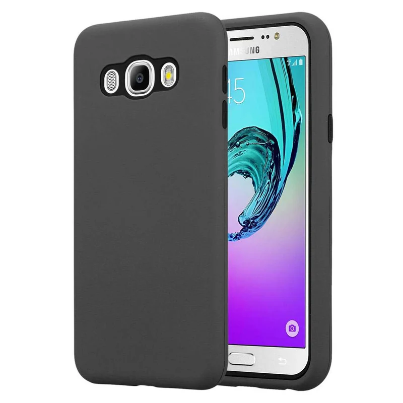 Cadorabo Hülle kompatibel mit Samsung Galaxy J7 2016 Hybrid Schutzhülle mit TPU Silikon Innenseite und 2teiliger Kunststoff Außenseite