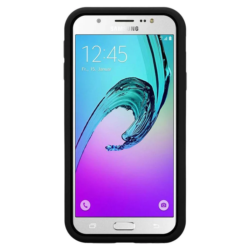 Cadorabo Hülle kompatibel mit Samsung Galaxy J7 2016 Hybrid Schutzhülle mit TPU Silikon Innenseite und 2teiliger Kunststoff Außenseite