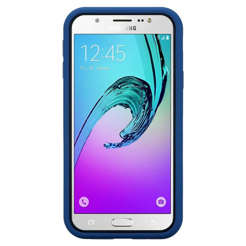 Cadorabo Hülle kompatibel mit Samsung Galaxy J7 2016 Hybrid Schutzhülle mit TPU Silikon Innenseite und 2teiliger Kunststoff Außenseite