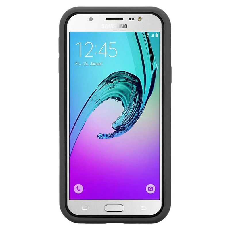 Cadorabo Hülle kompatibel mit Samsung Galaxy J7 2016 Hybrid Schutzhülle mit TPU Silikon Innenseite und 2teiliger Kunststoff Außenseite