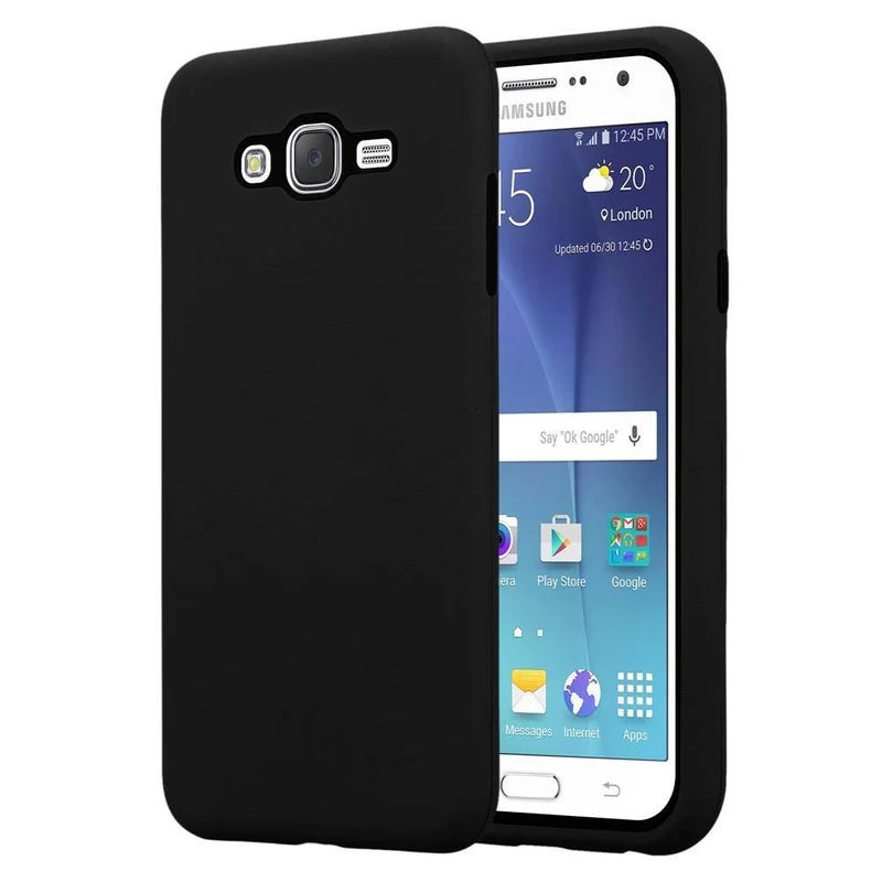 Cadorabo Hülle kompatibel mit Samsung Galaxy J7 2015 Hybrid Schutzhülle mit TPU Silikon Innenseite und 2teiliger Kunststoff Außenseite