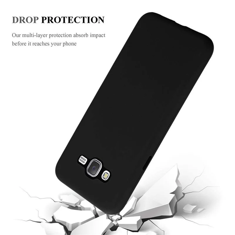 Cadorabo Hülle kompatibel mit Samsung Galaxy J7 2015 Hybrid Schutzhülle mit TPU Silikon Innenseite und 2teiliger Kunststoff Außenseite