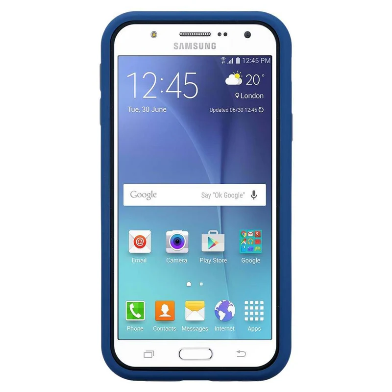 Cadorabo Hülle kompatibel mit Samsung Galaxy J7 2015 Hybrid Schutzhülle mit TPU Silikon Innenseite und 2teiliger Kunststoff Außenseite