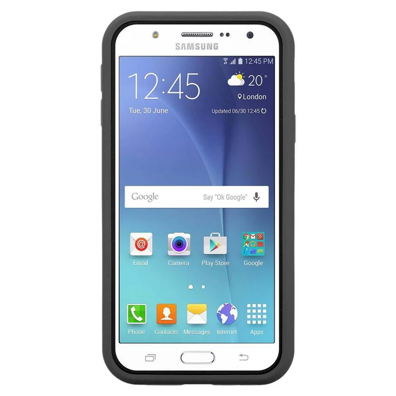 Cadorabo Hülle kompatibel mit Samsung Galaxy J7 2015 Hybrid Schutzhülle mit TPU Silikon Innenseite und 2teiliger Kunststoff Außenseite