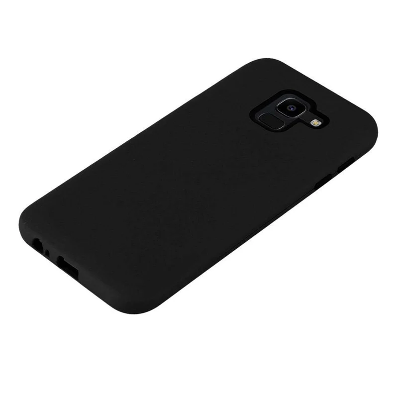 Cadorabo Hülle kompatibel mit Samsung Galaxy J6 2018 Hybrid Schutzhülle mit TPU Silikon Innenseite und 2teiliger Kunststoff Außenseite