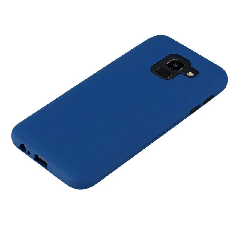 Cadorabo Hülle kompatibel mit Samsung Galaxy J6 2018 Hybrid Schutzhülle mit TPU Silikon Innenseite und 2teiliger Kunststoff Außenseite