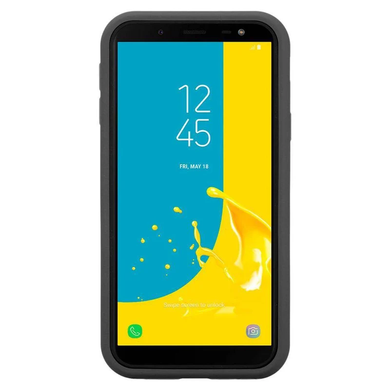 Cadorabo Hülle kompatibel mit Samsung Galaxy J6 2018 Hybrid Schutzhülle mit TPU Silikon Innenseite und 2teiliger Kunststoff Außenseite