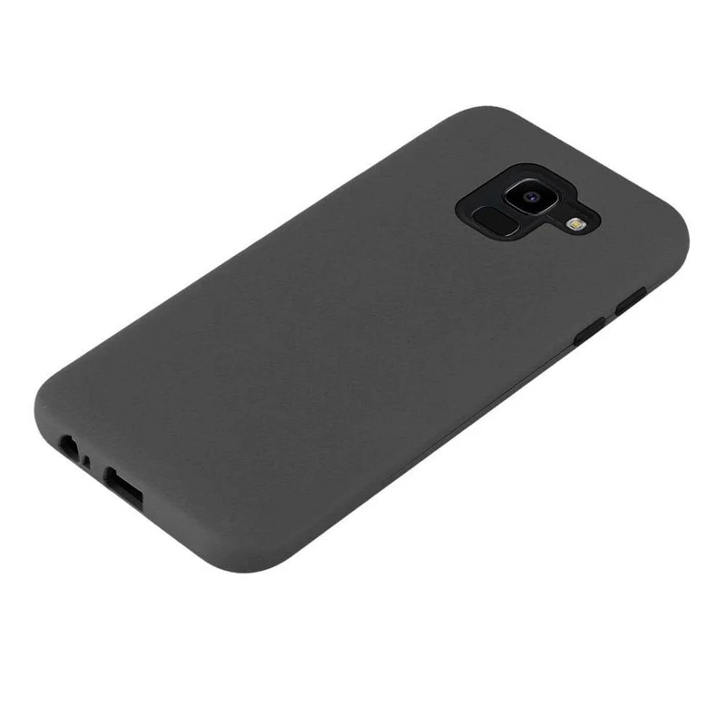 Cadorabo Hülle kompatibel mit Samsung Galaxy J6 2018 Hybrid Schutzhülle mit TPU Silikon Innenseite und 2teiliger Kunststoff Außenseite