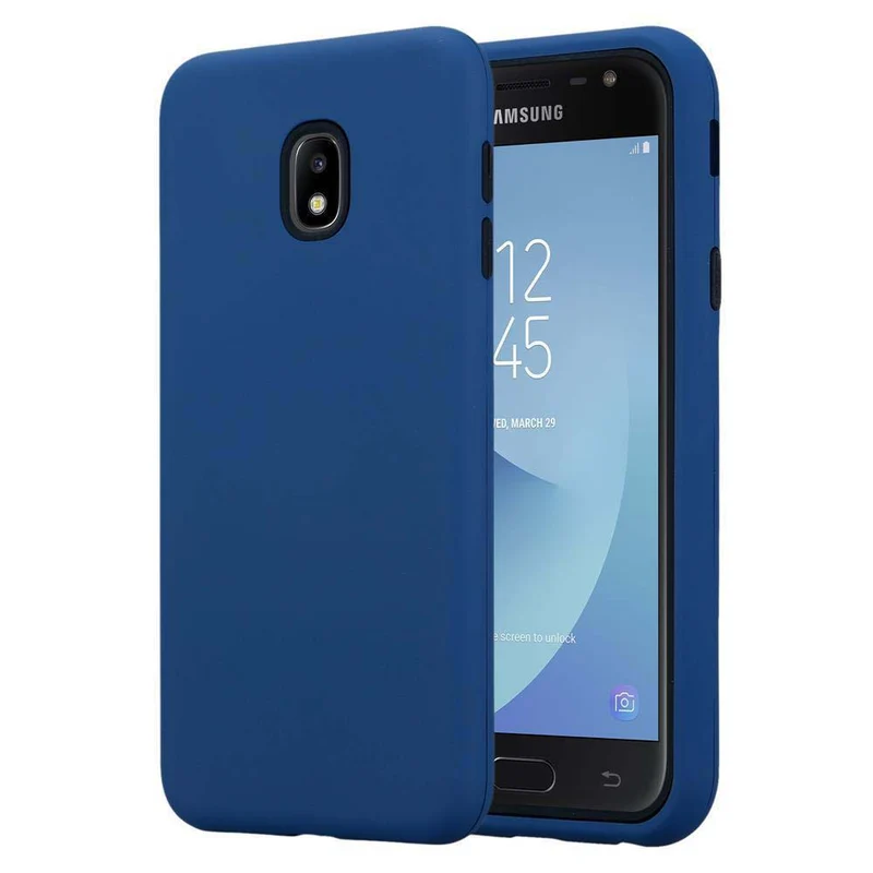 Cadorabo Hülle kompatibel mit Samsung Galaxy J3 2017 Hybrid Schutzhülle mit TPU Silikon Innenseite und 2teiliger Kunststoff Außenseite