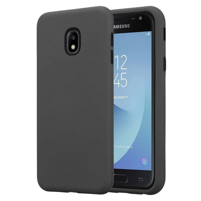 Cadorabo Hülle kompatibel mit Samsung Galaxy J3 2017 Hybrid Schutzhülle mit TPU Silikon Innenseite und 2teiliger Kunststoff Außenseite