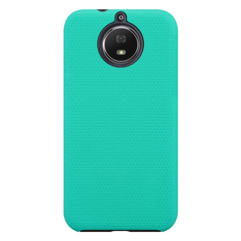 Cadorabo Hülle kompatibel mit Motorola MOTO G5S Outdoor Hybrid Schutzhülle mit extra Grip Anti Rutsch Oberfläche im Triangle Design aus Silikon und Kunststoff