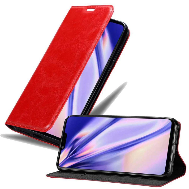 Cadorabo Hülle kompatibel mit LG G8 ThinQ Schutzhülle mit Magnetverschluss, Standfunktion und Kartenfach