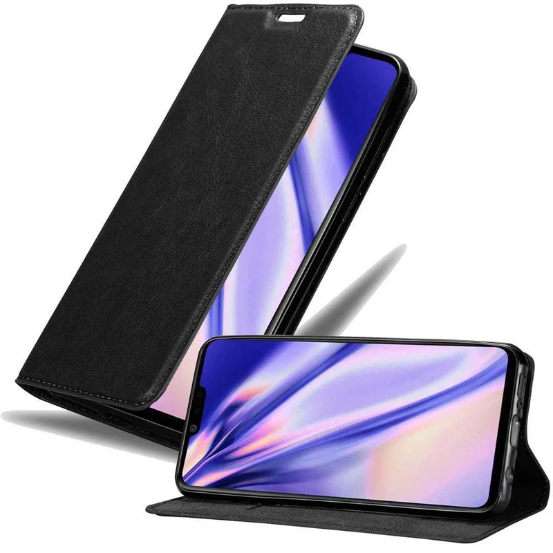 Cadorabo Hülle kompatibel mit LG G8 ThinQ Schutzhülle mit Magnetverschluss, Standfunktion und Kartenfach