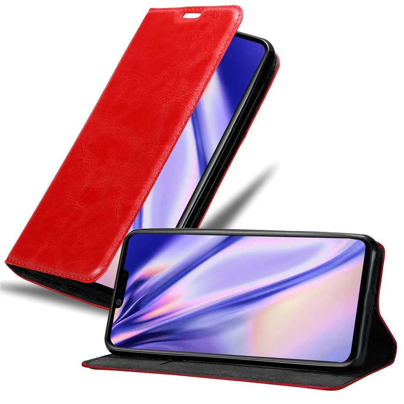 Cadorabo Hülle kompatibel mit LG G8 Schutzhülle mit Magnetverschluss, Standfunktion und Kartenfach