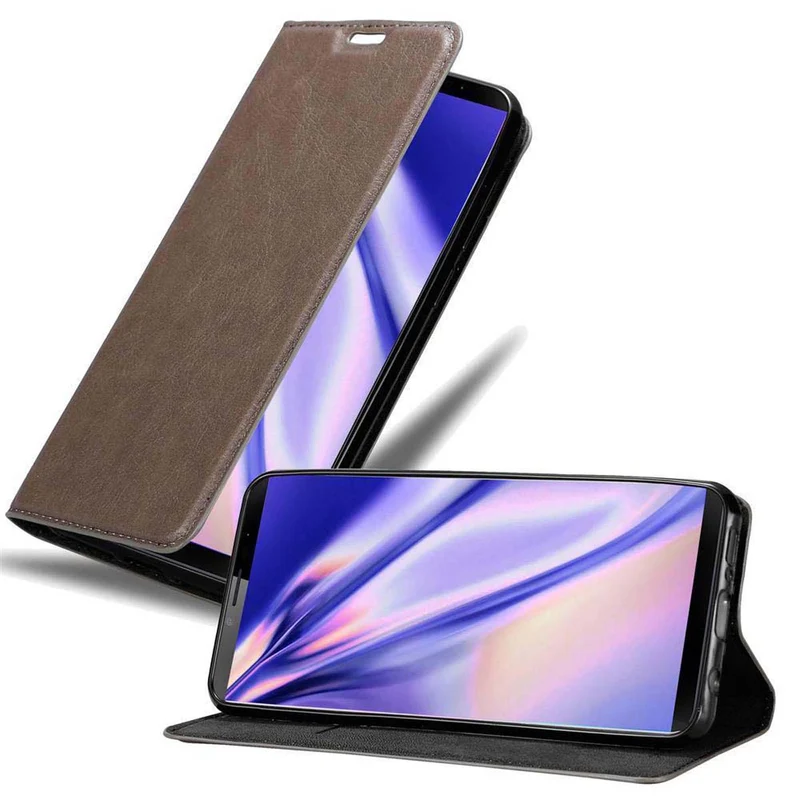Cadorabo Hülle kompatibel mit Cubot X19 Schutzhülle mit Magnetverschluss, Standfunktion und Kartenfach