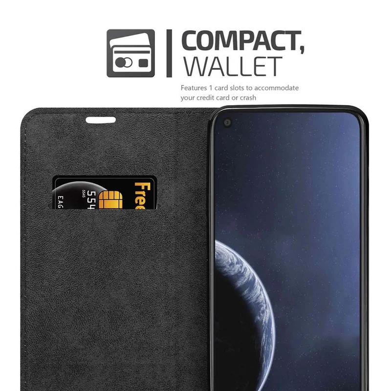 Cadorabo Hülle kompatibel mit Nokia 8,1 Schutzhülle mit Magnetverschluss, Standfunktion und Kartenfach