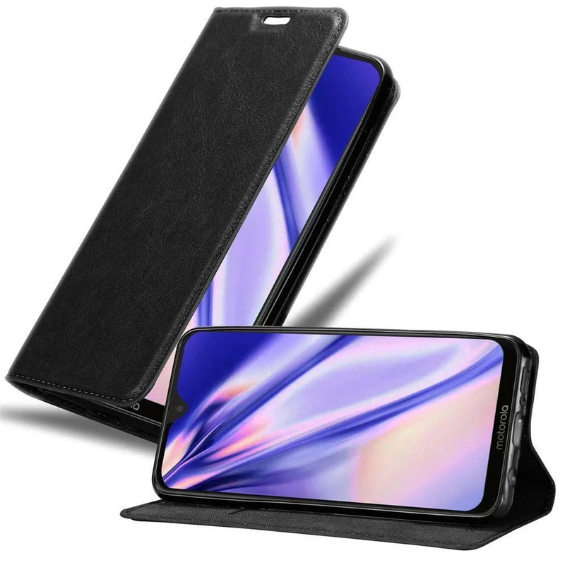 Cadorabo Hülle kompatibel mit Motorola MOTO G7 / G7 PLUS Schutzhülle mit Magnetverschluss, Standfunktion und Kartenfach
