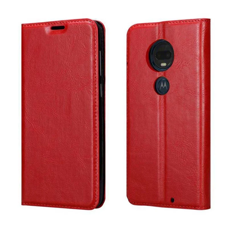 Cadorabo Hülle kompatibel mit Motorola MOTO G7 / G7 PLUS Schutzhülle mit Magnetverschluss, Standfunktion und Kartenfach