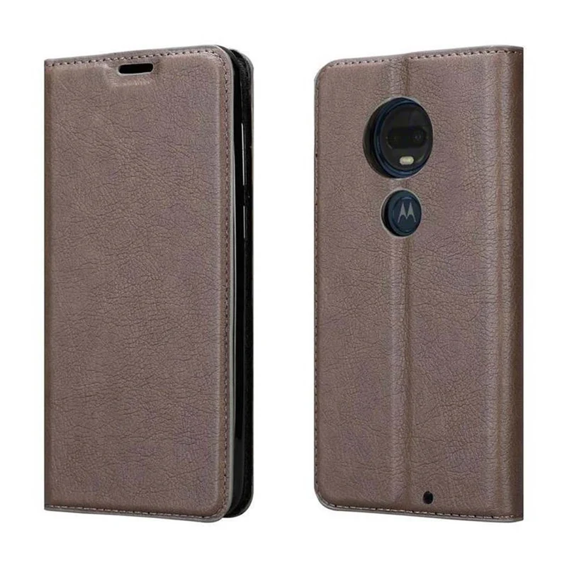 Cadorabo Hülle kompatibel mit Motorola MOTO G7 / G7 PLUS Schutzhülle mit Magnetverschluss, Standfunktion und Kartenfach