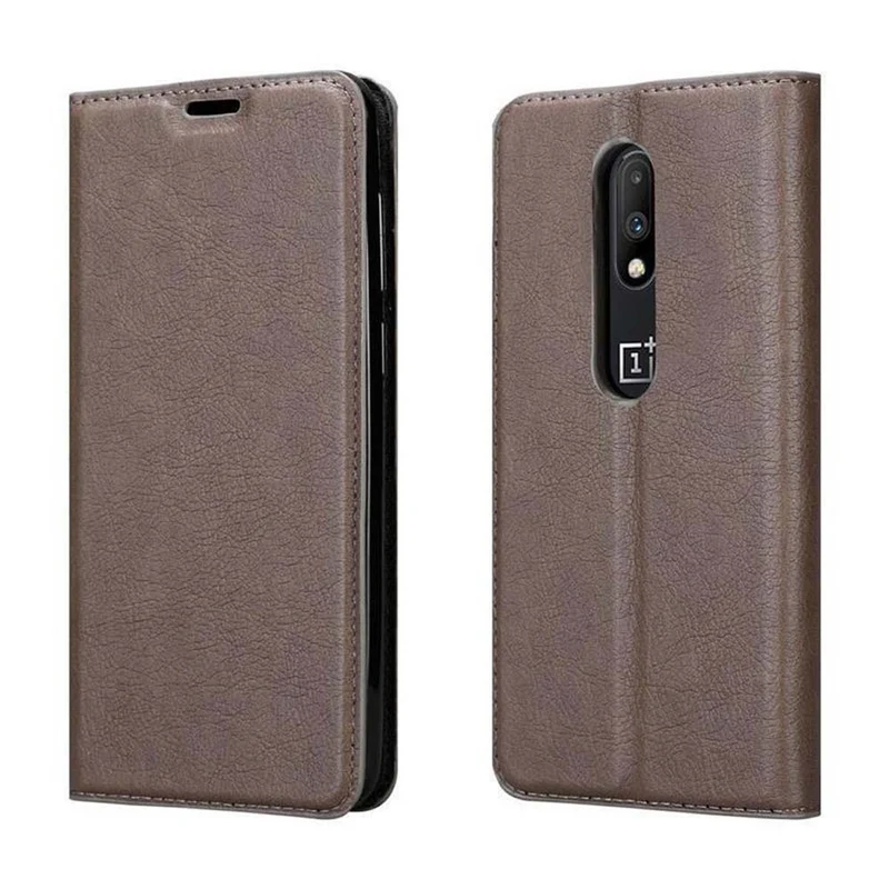 Cadorabo Hülle kompatibel mit OnePlus 7 Schutzhülle mit Magnetverschluss, Standfunktion und Kartenfach