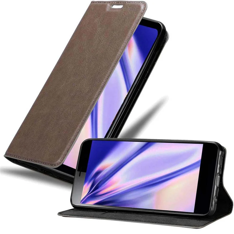 Cadorabo Hülle kompatibel mit Sony Xperia L3 Schutzhülle mit Magnetverschluss, Standfunktion und Kartenfach