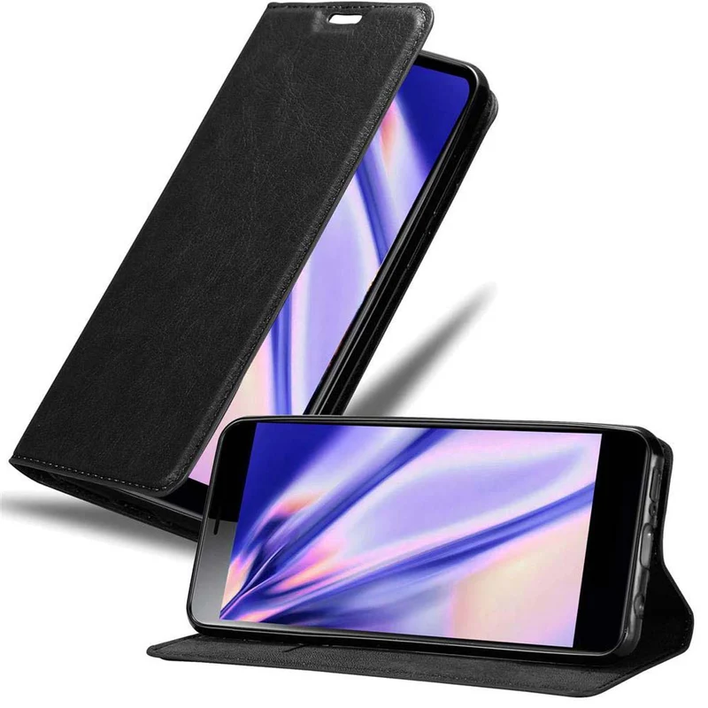 Cadorabo Hülle kompatibel mit Sony Xperia L3 Schutzhülle mit Magnetverschluss, Standfunktion und Kartenfach