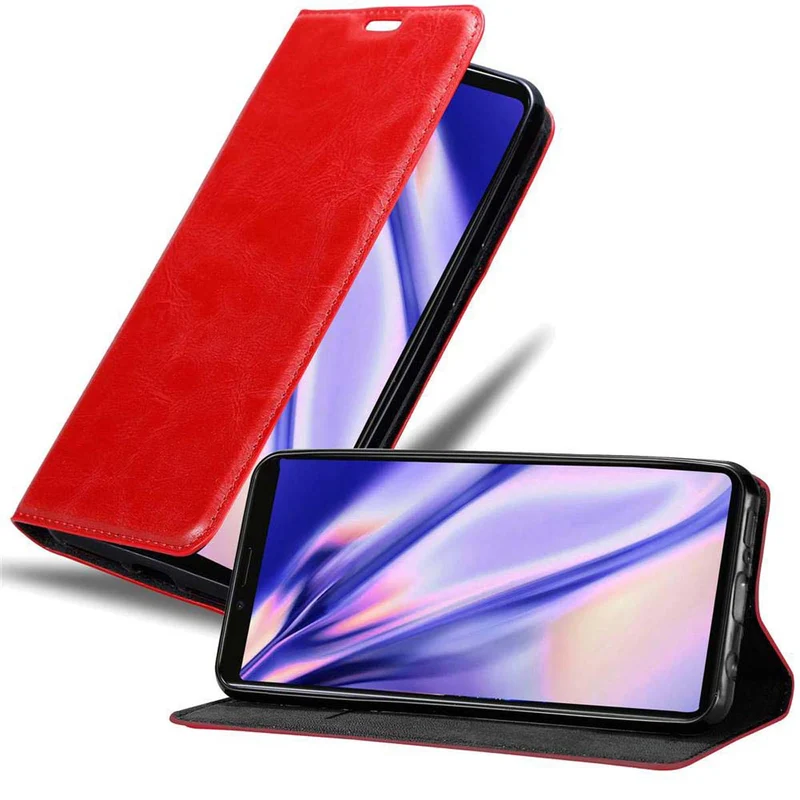 Cadorabo Hülle kompatibel mit Sony Xperia 1 / Xperia XZ4 Schutzhülle mit Magnetverschluss, Standfunktion und Kartenfach