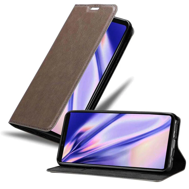 Cadorabo Hülle kompatibel mit Sony Xperia 1 / Xperia XZ4 Schutzhülle mit Magnetverschluss, Standfunktion und Kartenfach