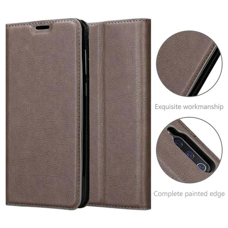 Cadorabo Hülle kompatibel mit Xiaomi Mi 9 Schutzhülle mit Magnetverschluss, Standfunktion und Kartenfach