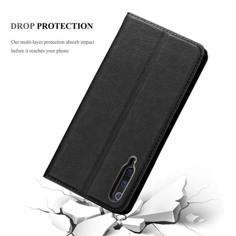 Cadorabo Hülle kompatibel mit Xiaomi Mi 9 Schutzhülle mit Magnetverschluss, Standfunktion und Kartenfach