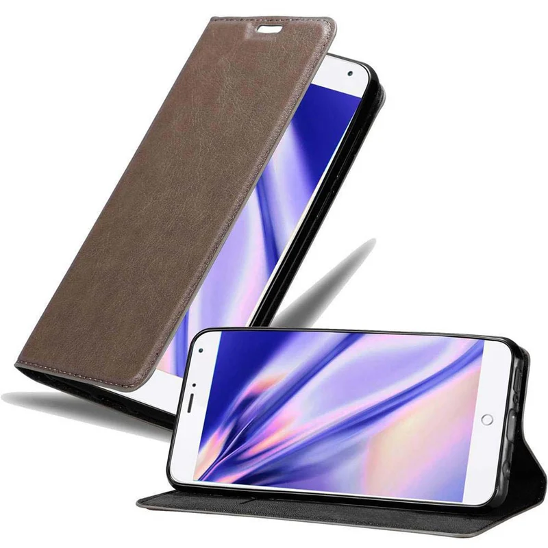 Cadorabo Hülle kompatibel mit MEIZU MX4 Schutzhülle mit Magnetverschluss, Standfunktion und Kartenfach