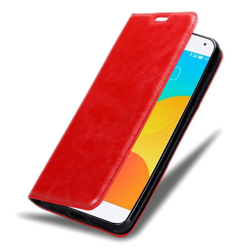 Cadorabo Hülle kompatibel mit MEIZU MX4 Schutzhülle mit Magnetverschluss, Standfunktion und Kartenfach