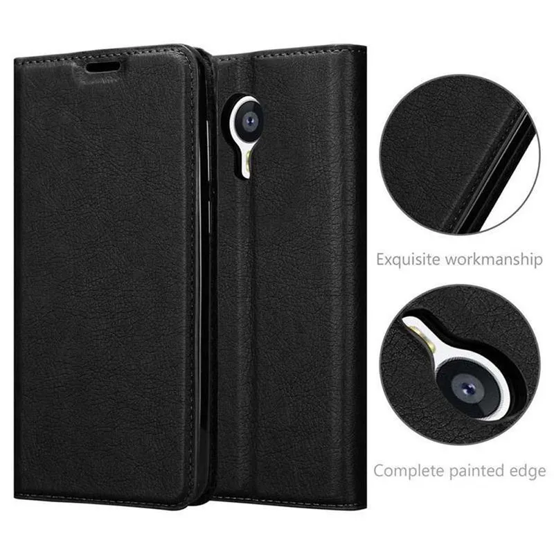 Cadorabo Hülle kompatibel mit MEIZU MX4 Schutzhülle mit Magnetverschluss, Standfunktion und Kartenfach