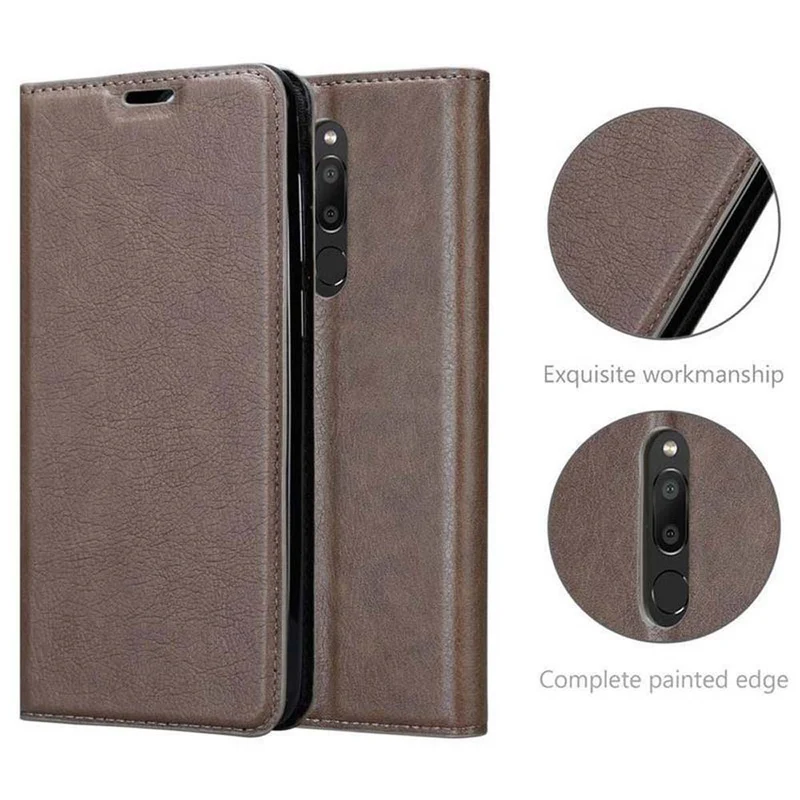 Cadorabo Hülle kompatibel mit MEIZU M6T Schutzhülle mit Magnetverschluss, Standfunktion und Kartenfach