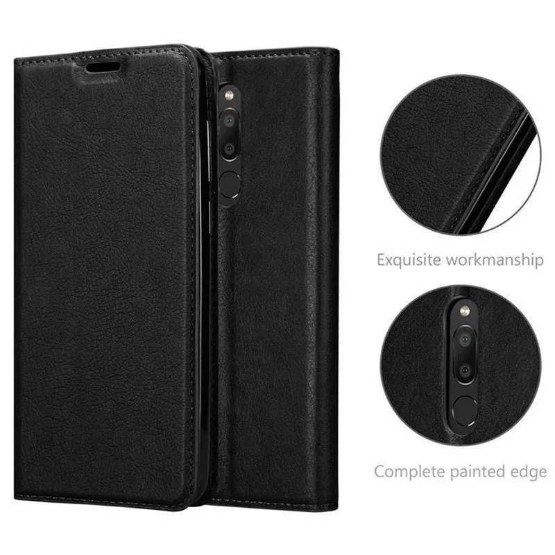 Cadorabo Hülle kompatibel mit MEIZU M6T Schutzhülle mit Magnetverschluss, Standfunktion und Kartenfach