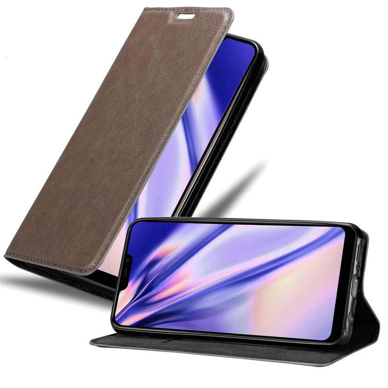 Cadorabo Hülle kompatibel mit Vivo Y81i Schutzhülle mit Magnetverschluss, Standfunktion und Kartenfach