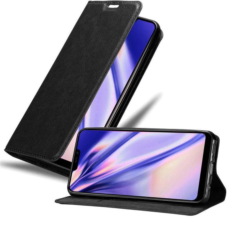 Cadorabo Hülle kompatibel mit Vivo Y81i Schutzhülle mit Magnetverschluss, Standfunktion und Kartenfach