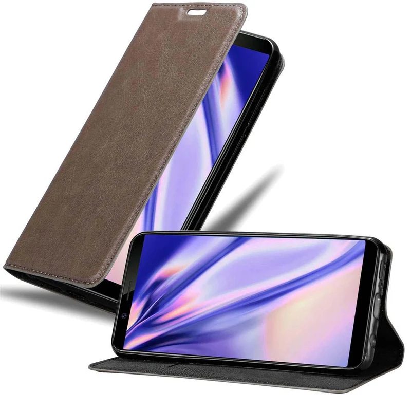 Cadorabo Hülle kompatibel mit Vivo Y71 Schutzhülle mit Magnetverschluss, Standfunktion und Kartenfach