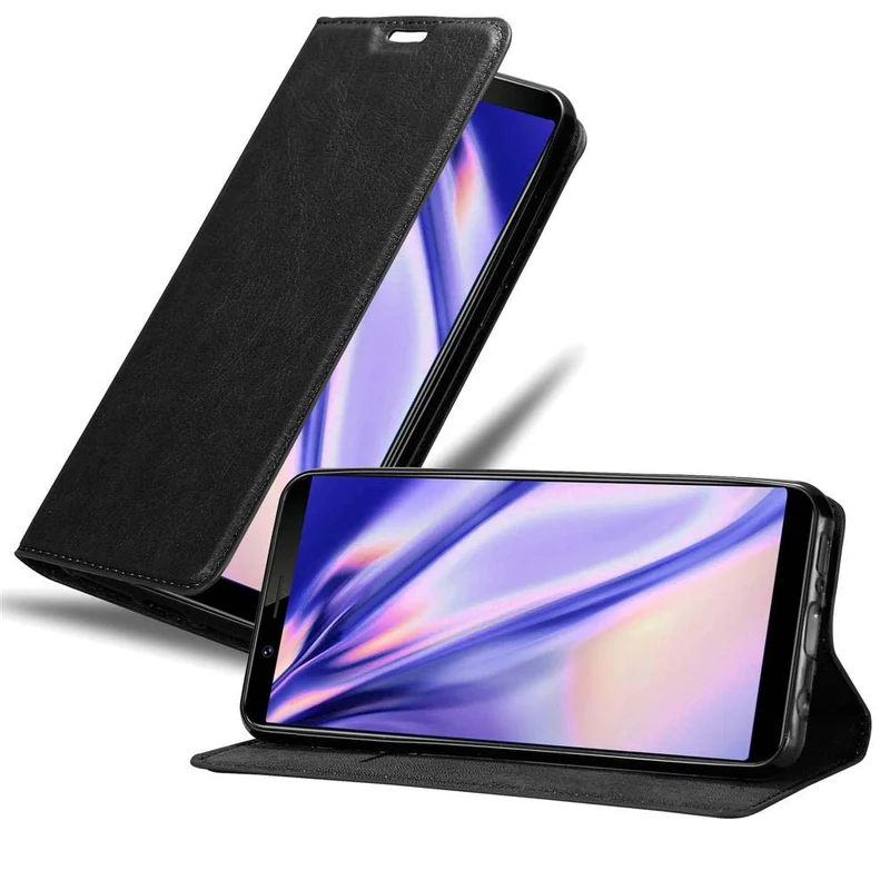 Cadorabo Hülle kompatibel mit Vivo Y71 Schutzhülle mit Magnetverschluss, Standfunktion und Kartenfach