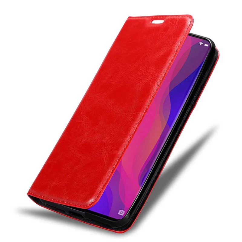 Cadorabo Hülle kompatibel mit Oppo FIND X Schutzhülle mit Magnetverschluss, Standfunktion und Kartenfach