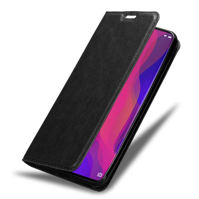 Cadorabo Hülle kompatibel mit Oppo FIND X Schutzhülle mit Magnetverschluss, Standfunktion und Kartenfach
