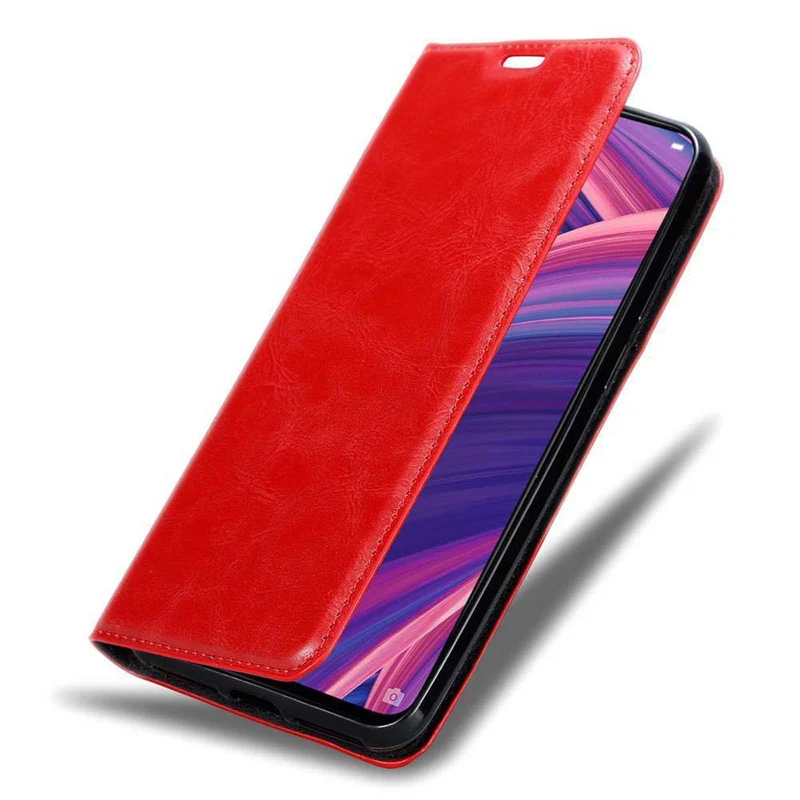 Cadorabo Hülle kompatibel mit Oppo R17 PRO Schutzhülle mit Magnetverschluss, Standfunktion und Kartenfach